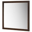 Benjara Yels Dresser Mirror- Squared Corners- Flat Glass Design- Brown Wood