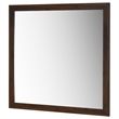 Benjara Yels Dresser Mirror- Squared Corners- Flat Glass Design- Brown Wood