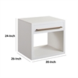 Benjara Ceny Side End Table- 1 Drawer- 26
