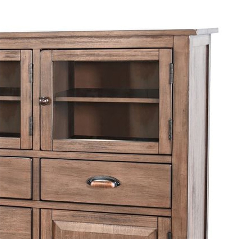 Benjara Yael Server Console Cabinet w 5 Drawers-59