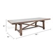 Benjara Veny Extendable Dining Table-108-140