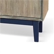 Benjara Claire Buffet Server Console-3 Drawers 2 Cabinets-Wheat-Black Mindi Wood