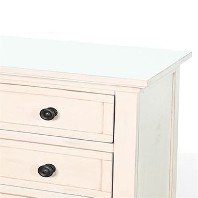 Benjara Lesy TV Media Entertainment Console- 82 Inch- 6 Drawers 2 Doors- Cream