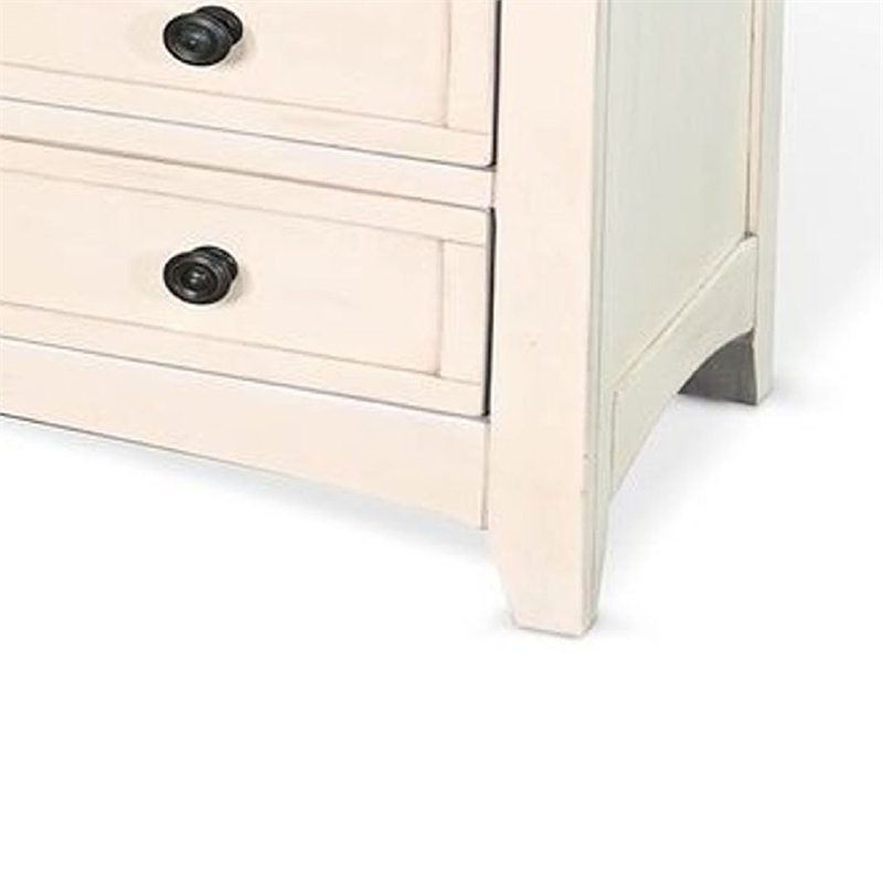 Benjara Lesy TV Media Entertainment Console- 82 Inch- 6 Drawers 2 Doors- Cream
