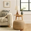 Benjara Poby Round Ottoman Pouf- 19