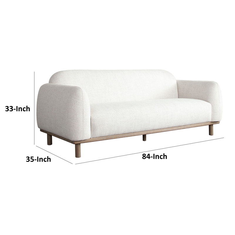Benjara Lary Retro Modern Sofa- 84