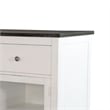 Benjara Orso Sideboard Buffet Cabinet- 2 Drawers w Adjustable Shelves- White