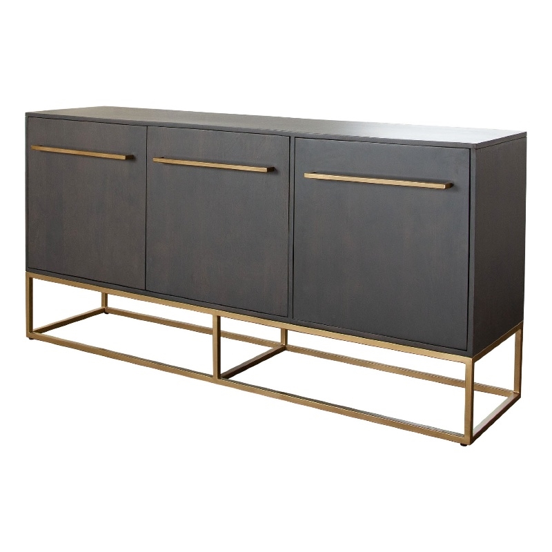 Benjara Ceny Sideboard Buffet Cabinet w 3 Doors- 71