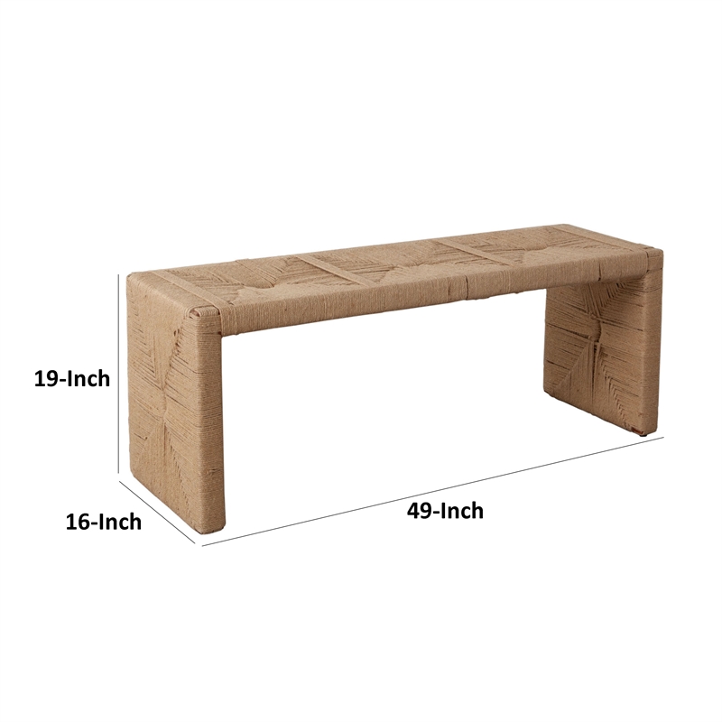 Benjara Koe Accent Bench- 49