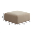 Benjara Zey Modular Ottoman- 37