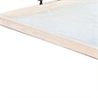 Benjara Yela Decorative Tray- 27x27 Square with Black Handles- Natural Brown