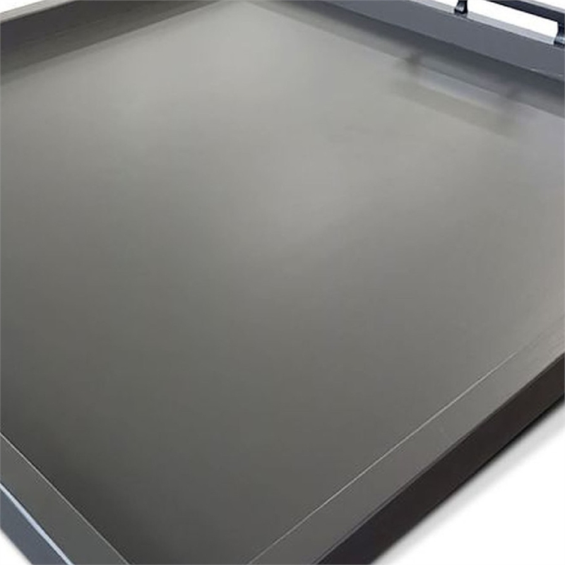 Yela Decorative Tray - 27x27 Square with Black Handles - Urban Bronze