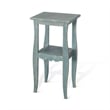 Benjara 11x14 Top Zela Small Side End Table - Sea Grass Green
