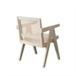 Benjara Kato Dining Armchair- Cane Backrest- 24