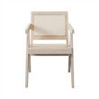 Benjara Kato Dining Armchair- Cane Backrest- 24
