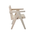 Benjara Kato Dining Armchair- Cane Backrest- 24