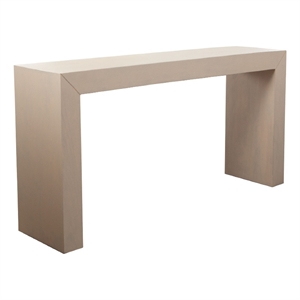 Benjara Somy Modern Sofa Console Table- 60&quot Wide Top- Natural Gray