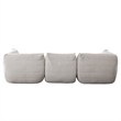 Benjara Ezee 3pc Modular Sofa Set- Low Profile Floor Seating Cream