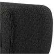 Benjara Dly Retro Loveseat- Black Boucle Seat- Welt Trims- 68 Inch- Tuxedo Style