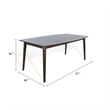 Benjara Amy Dining Table- 72
