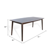 Benjara Amy Dining Table- 72