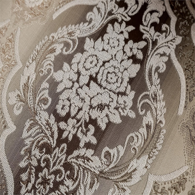 Benjara Puhi Loveseat w Accent Pillows- Beige Fabric- Ornate Carved Wood- 70