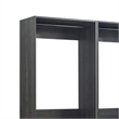 Benjara Dee Modular Closet System- 10 Shelf- 3 Hanging Rods- Gray Wood Finish