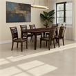 Benjara Woody 7pc Dining Table Set- 18-