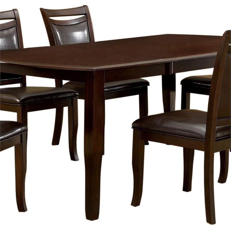 Benjara Woody 7pc Dining Table Set- 18-