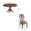 Benjara Mina 5pc Dining Table n Chair Set- 48