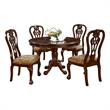 Benjara Mina 5pc Dining Table n Chair Set- 48