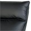 Benjara Lenne Loveseat- Black Faux Leather- Manual Recliner- 63 Inch