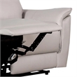 Benjara Lenne Loveseat- Taupe Gray Faux Leather- Manual Recliner- 63 Inch