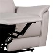 Benjara Lenne Loveseat- Taupe Gray Faux Leather- Manual Recliner- 63 Inch
