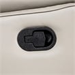 Benjara Lenne Sofa- Taupe Gray Faux Leather- Manual Reclining Mechanism- 86 Inch
