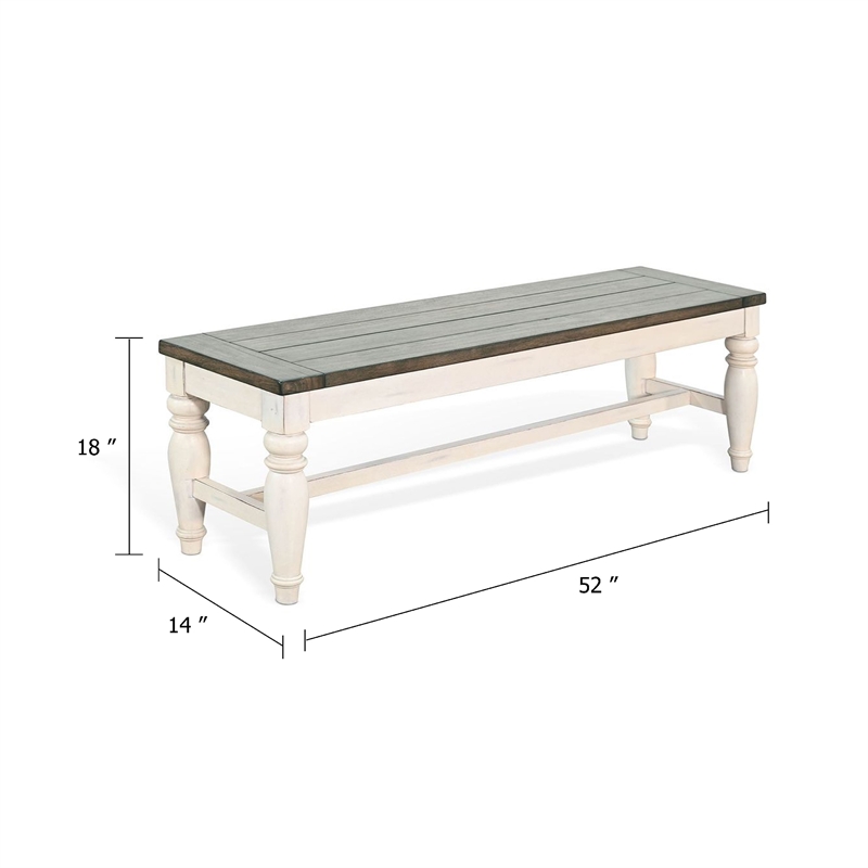 Benjara Dean Dining Bench- 52