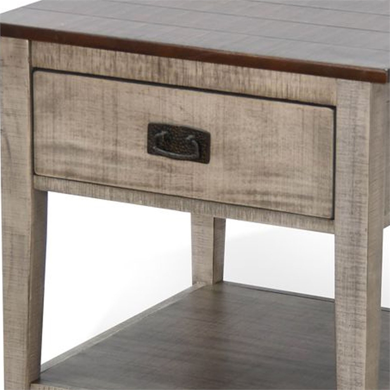 Benjara Camie Side End Table- 24