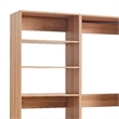 Benjara Dee Modular Closet System w/ 2 Clothing Racks - Brown