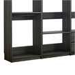 Benjara Dee Modular Freestanding Closet System- 4 Hanging Rods- 6 Shelves- Gray