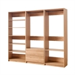 Benjara Dee Walk In Closet Modular Freestanding Storage 9 Shelf 2 Drawer Brown