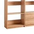 Benjara Dee Walk In Closet Modular Freestanding Storage 9 Shelf 2 Drawer Brown