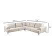 Benjara Batty L Shape Sectional Sofa- 114