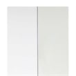 Benjara Ely Dual Closet Cabinet w Mirror- 4 Drawers- 71 Inch- White Melamine