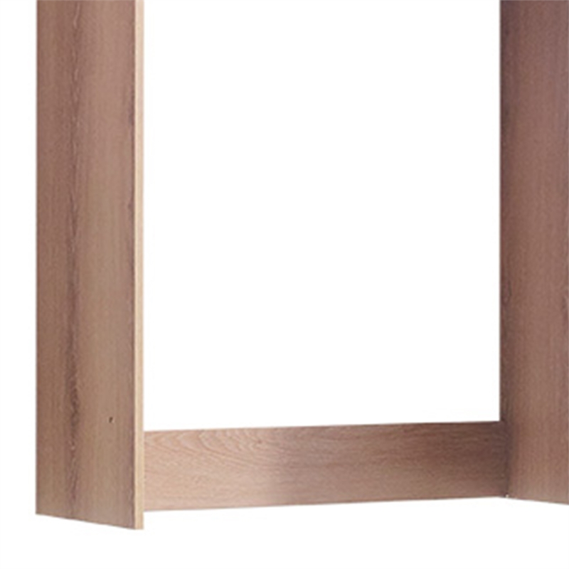 Benjara Vedz Walk in Closet w 2 Drawers- 6 Shelves- 2 Hanging Rods- Brown Wood