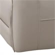 Benjara Pono Power Recliner Loveseat- Beige Top Grain Leather Zero Gravity