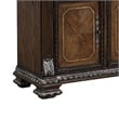 Benjara Naddy Brown Sideboard Buffet Console- Ornate Silver Design- 60 Inch