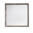 Benjara Ent 40 x 40 Dresser Mirror- Tempered Glass- Rectangular Frame- Greige