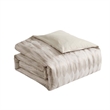 Benjara Rely 10pc Coverlet King Size Comforter Set- Woven Jacquard- Ivory