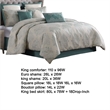 Benjara Regy 10pc King Size Comforter Set with Shams- Blue Gray Medallion