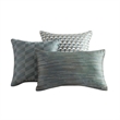 Benjara Mely 10pc Coverlet King Comforter Set- Shams- Green Woven Jacquard